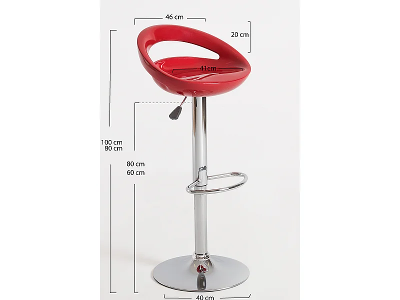 Taburetes Cocina - Taburete Onis Basic - Rojo