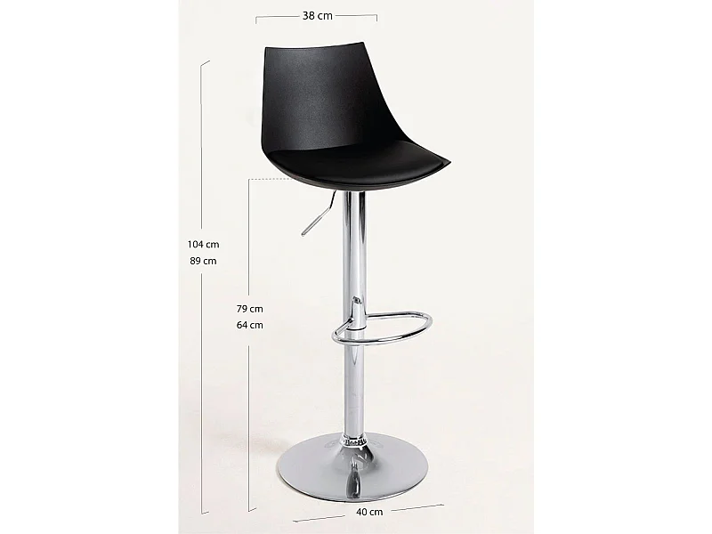 Taburetes Cocina - Taburete Nery - Negro