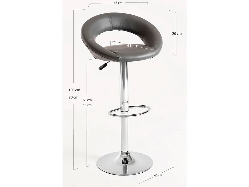 Taburetes Cocina - Taburete Onis - Gris