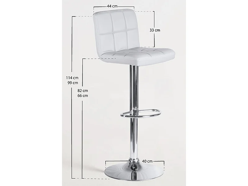 Taburetes Cocina - Taburete Casper - Blanco