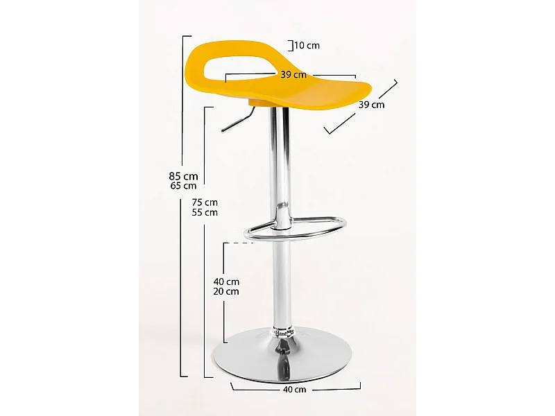 Taburetes Cocina - Taburete Dok - Amarillo