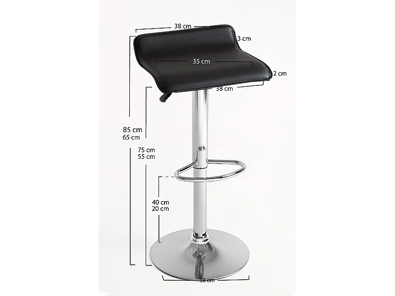 Taburetes Cocina - Taburete Tim - Negro