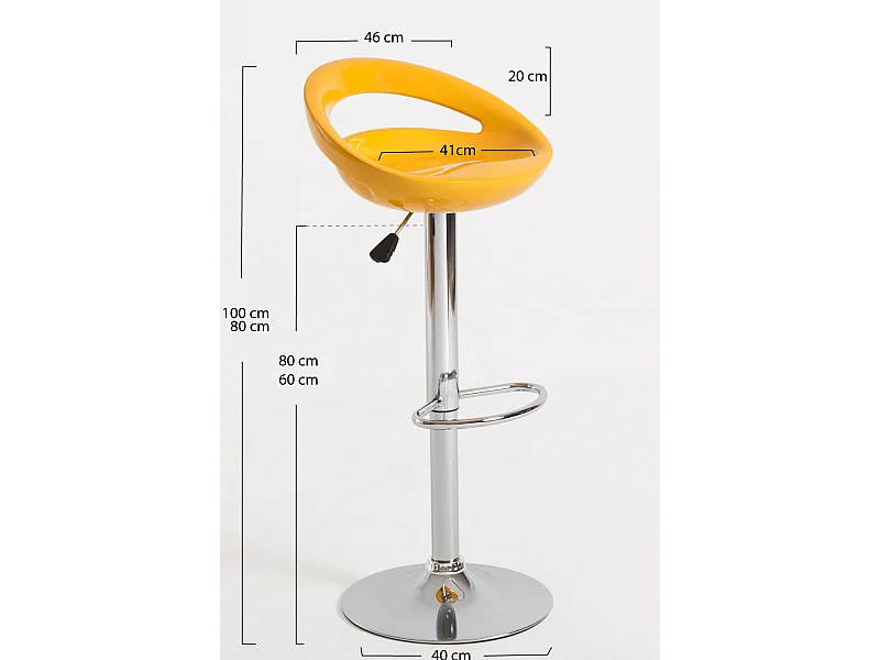 Taburetes Cocina - Taburete Onis Basic - Amarillo