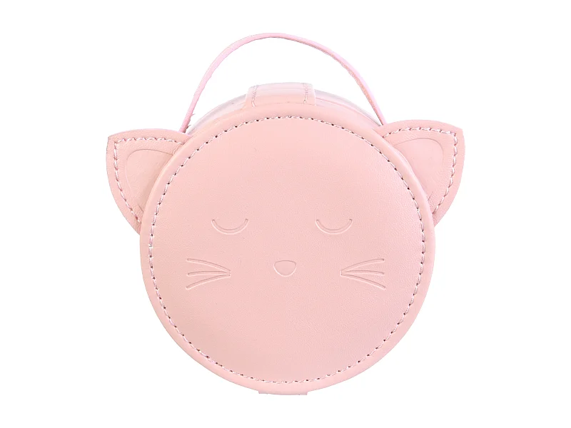 Boîte à Bijoux "Chat" 11cm Rose