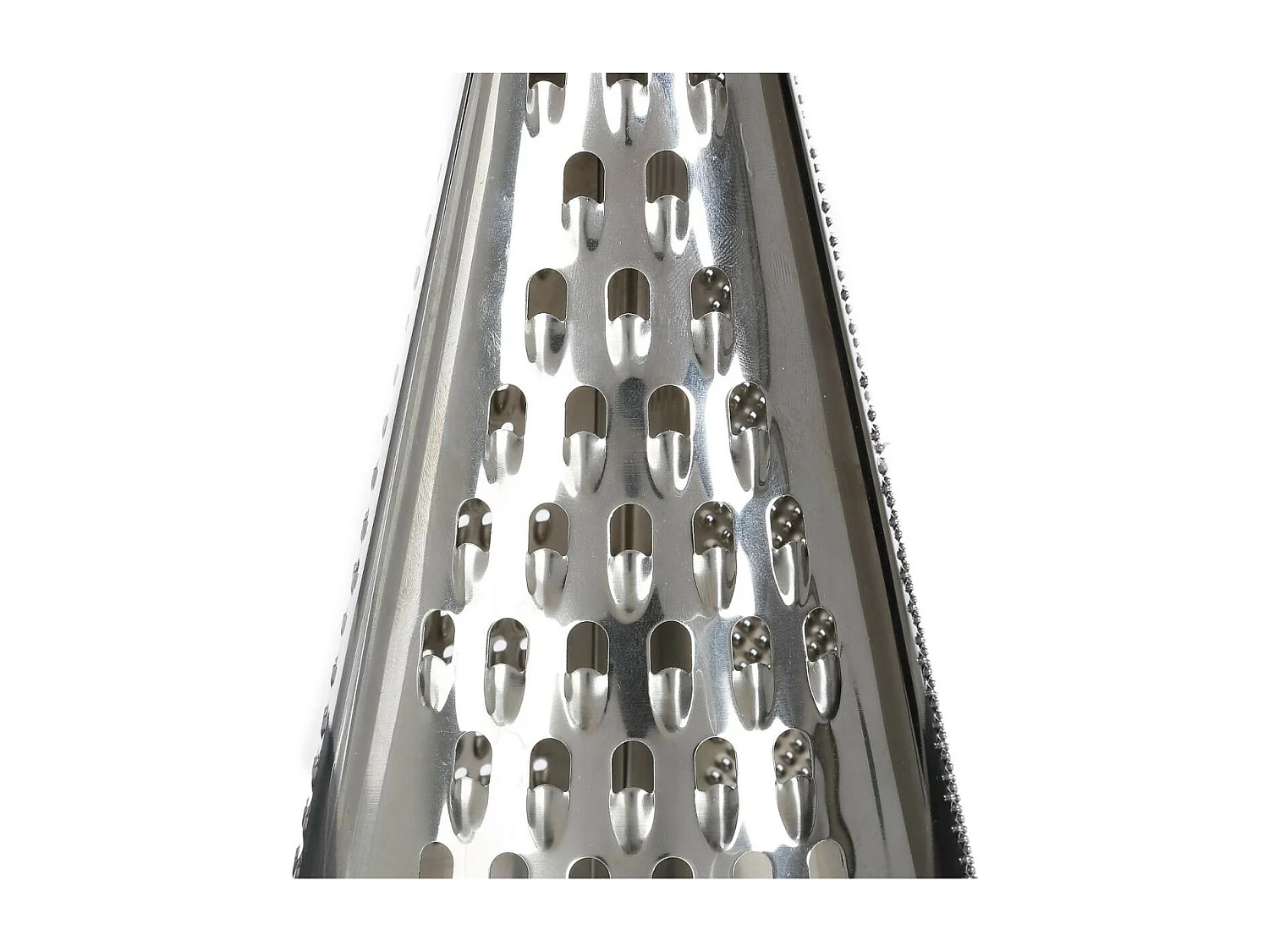 Rallador cilíndrico de acero inoxidable "Acacia" de 34 cm natural con práctico y fácil de usar clip