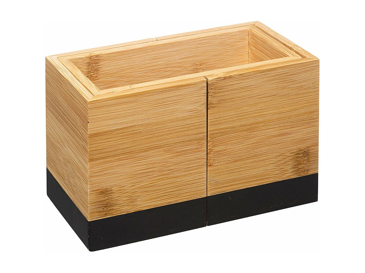 Pot Range-Couverts Bambou "Modern" 18cm Charbon