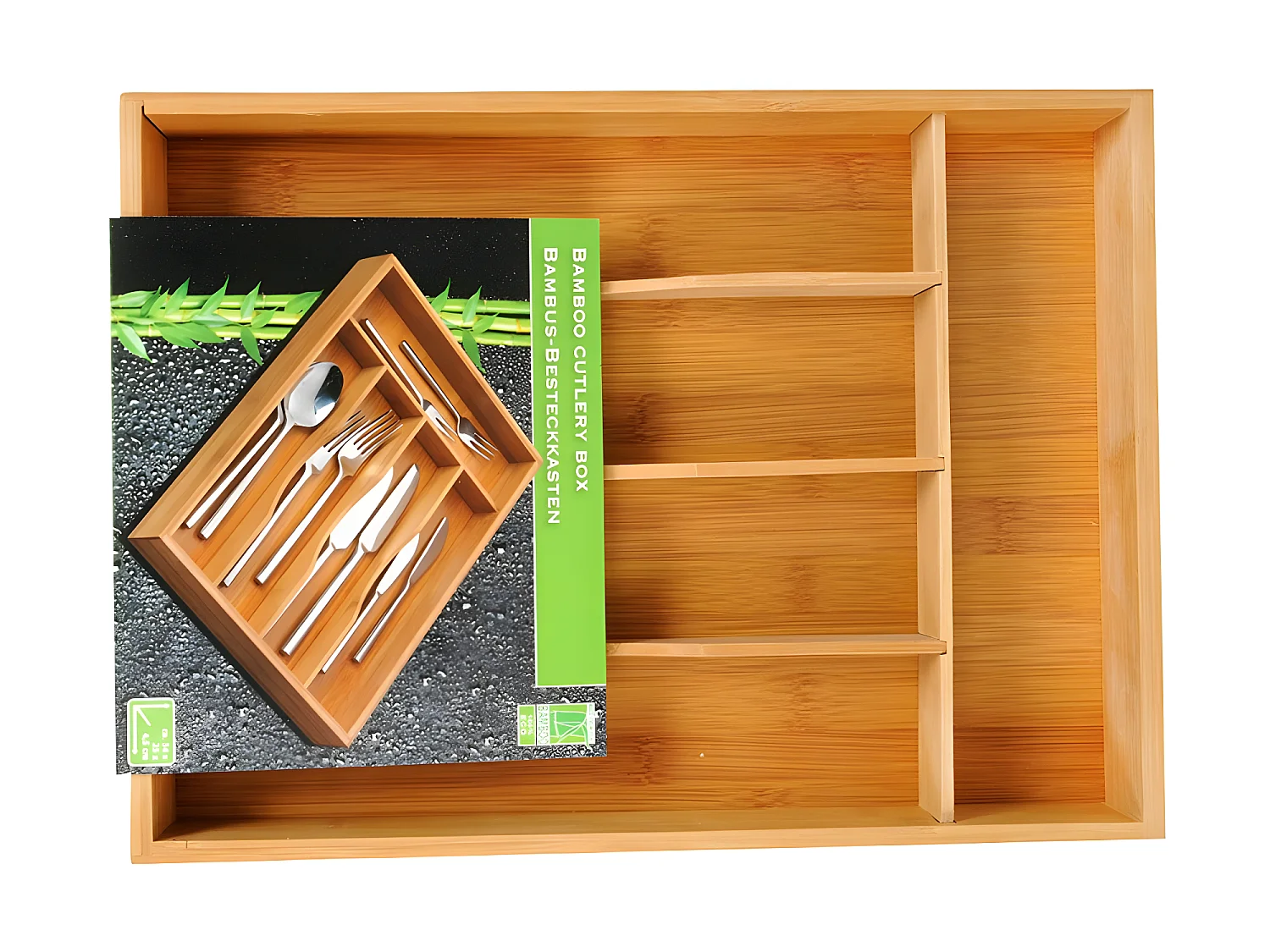 Range-Couverts Extensible Bambou "Paco" 35cm Naturel