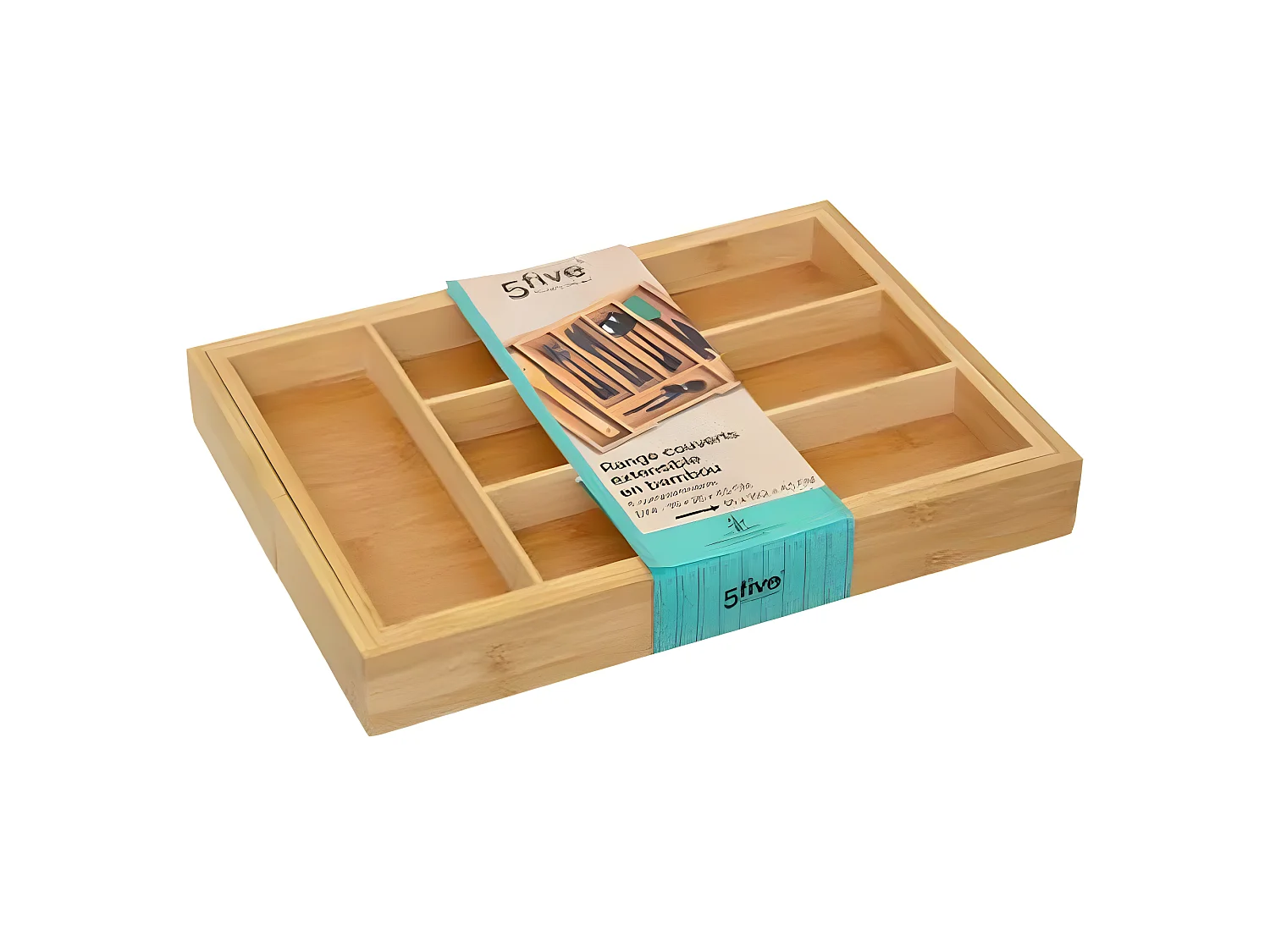 Range-Couverts Extensible Bambou "Paco" 35cm Naturel