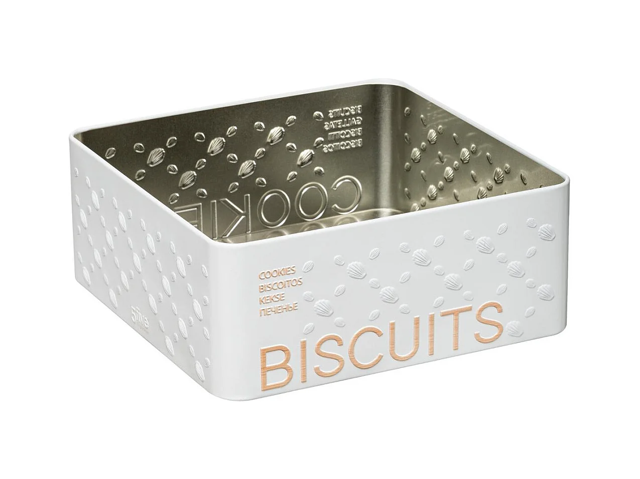 Boîte à Biscuits "Scandi" 19cm Blanc