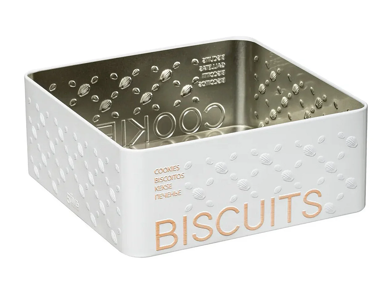 Boîte à Biscuits "Scandi" 19cm Blanc