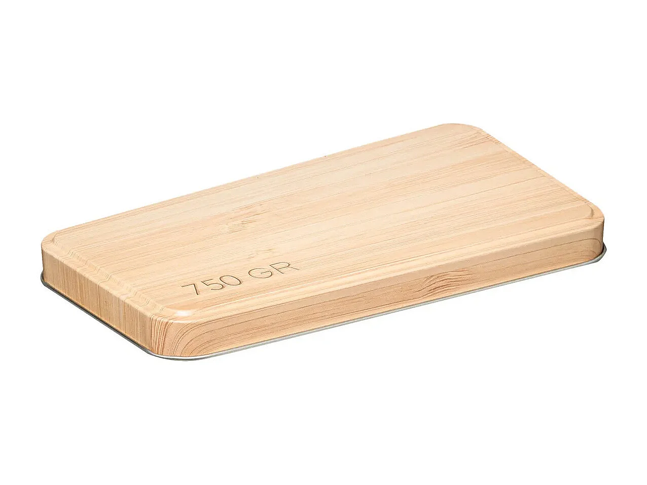 Küchenbehälter für Cerealien aus Eisen Weiß 750gr 17,5x9,5x h24,5 cm