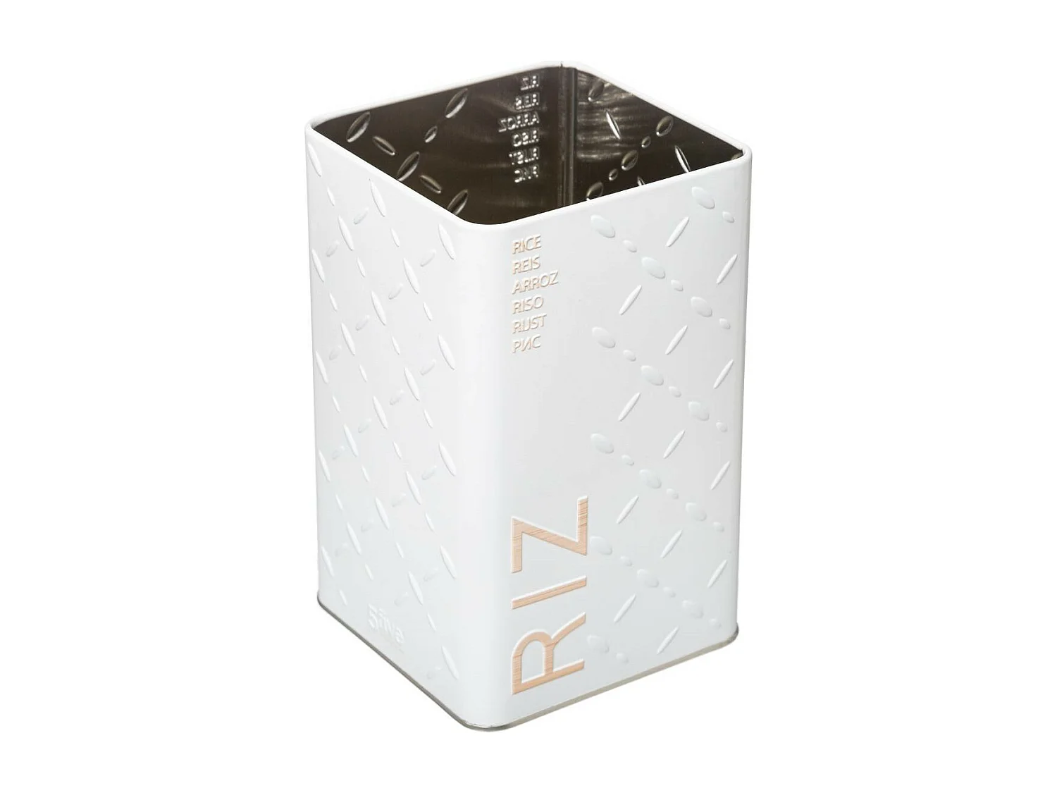 Boîte à Riz "Scandi" 18cm Blanc