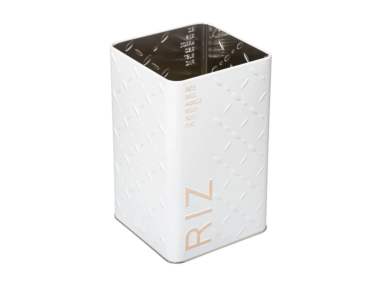 Boîte à Riz "Scandi" 18cm Blanc