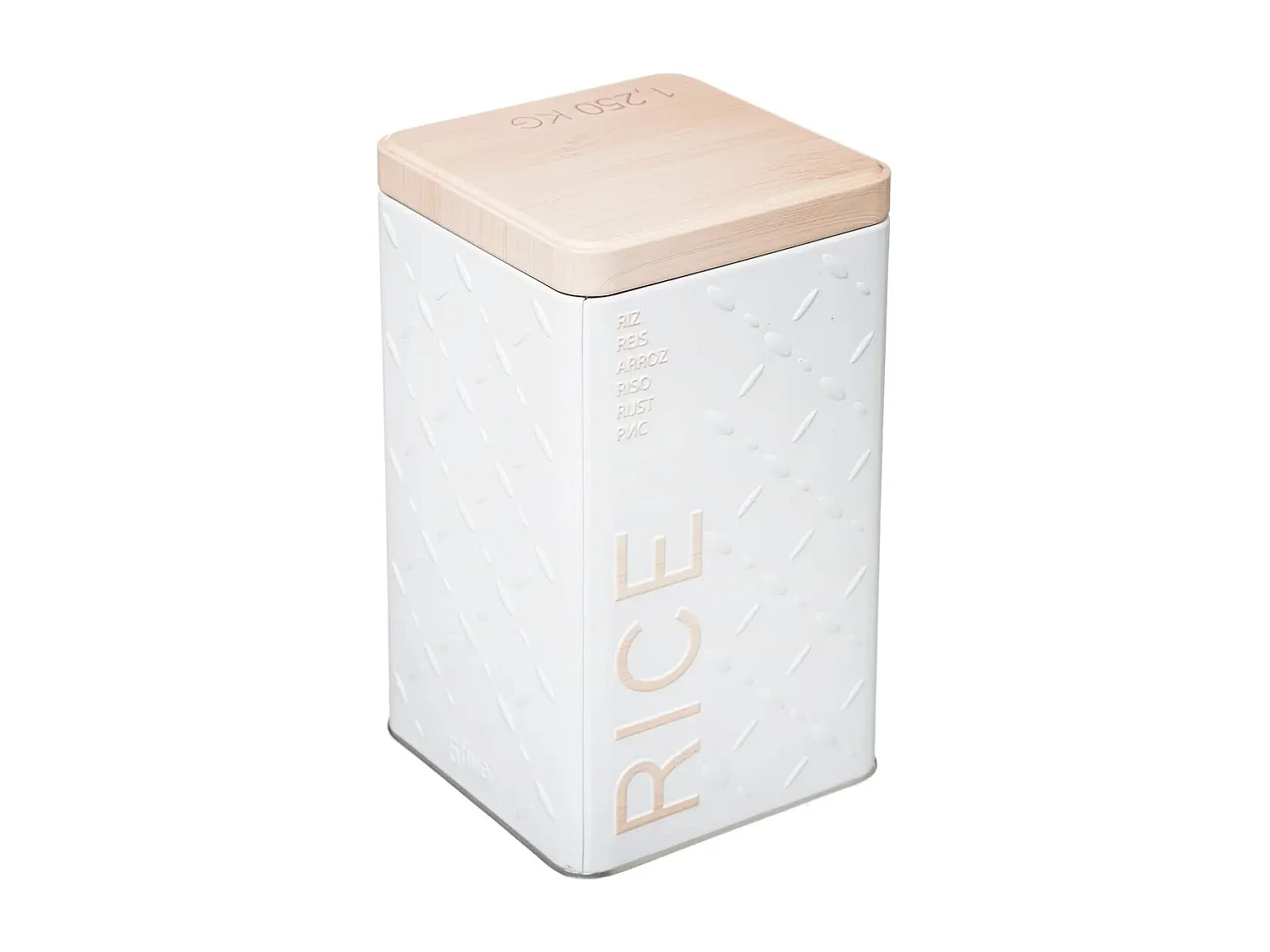 Boîte à Riz "Scandi" 18cm Blanc