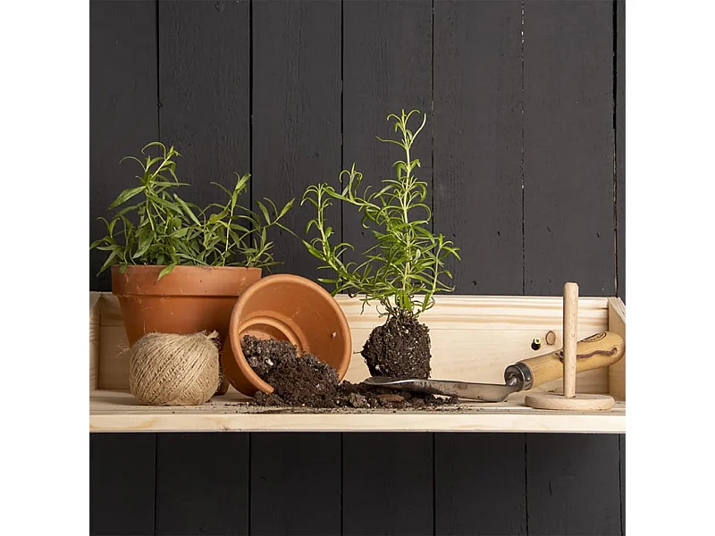 Bar mural avec étagère rabattable S Naturel