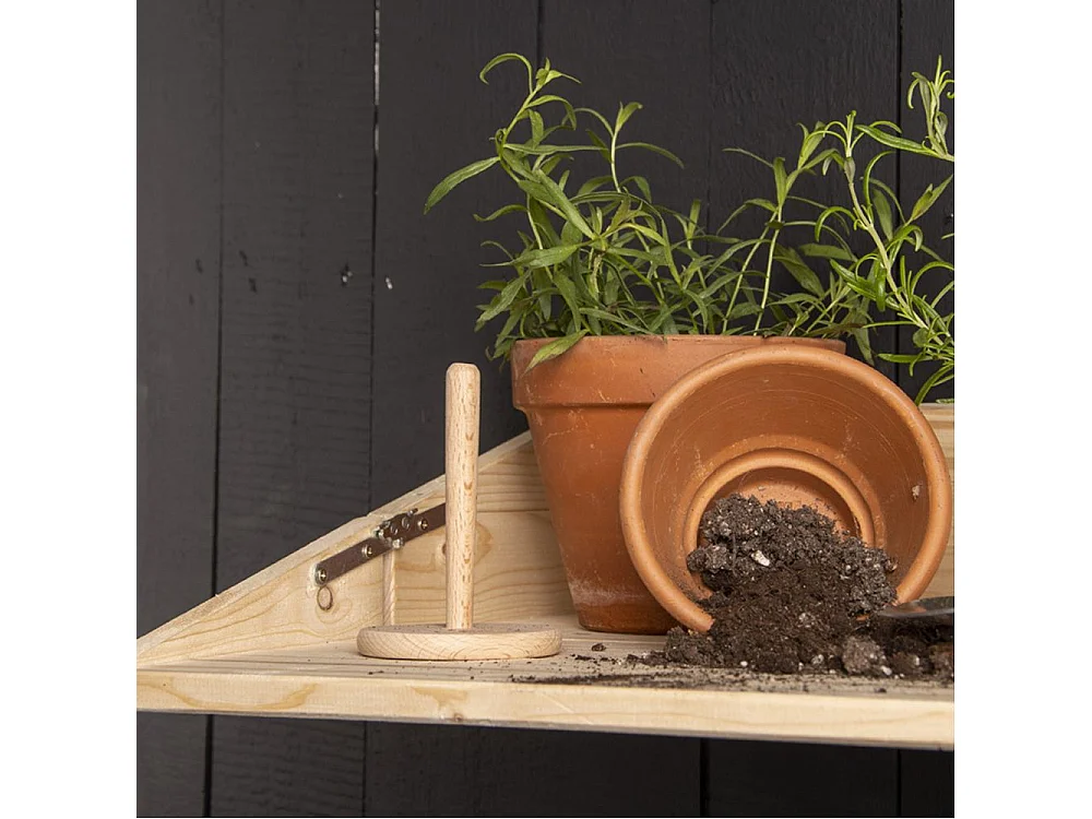 Bar mural avec étagère rabattable S Naturel