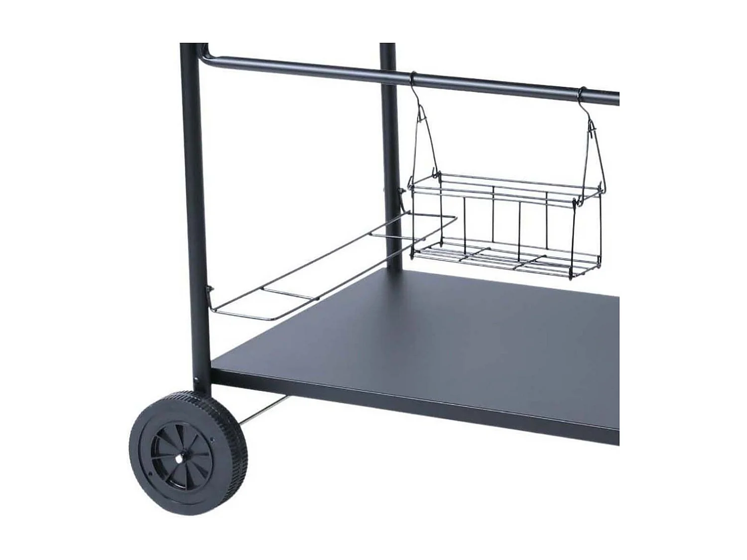 Chariot à plancha en acier 70 x 50 cm