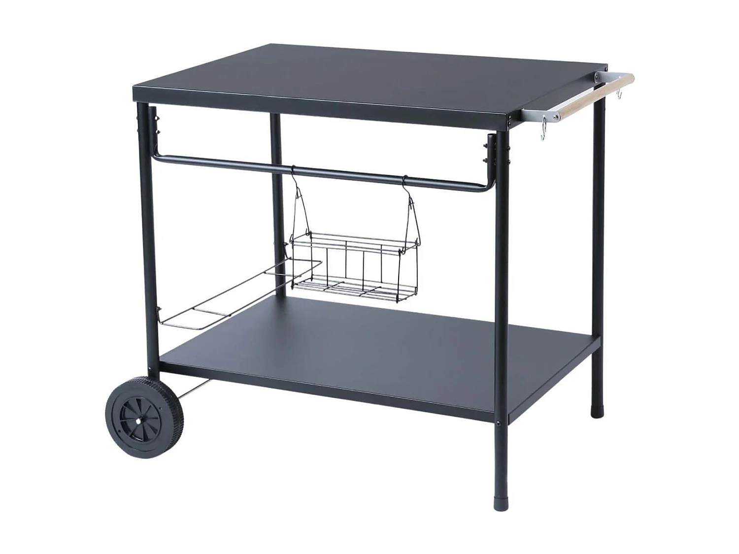 Carrello plancha in acciaio 70 x 50 cm