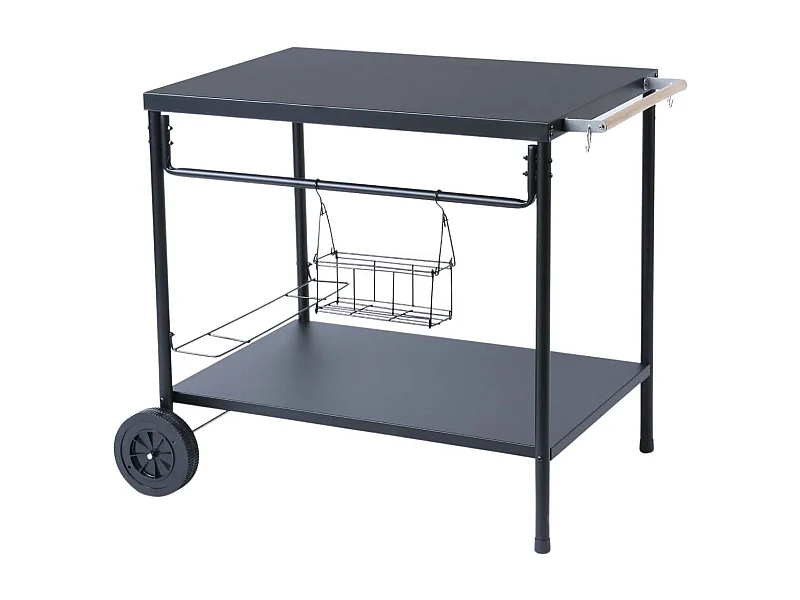 Chariot à plancha en acier 70 x 50 cm