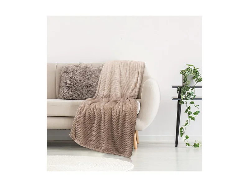 Plaid Nid Abeille Beige Xxl 150x200cm Beige