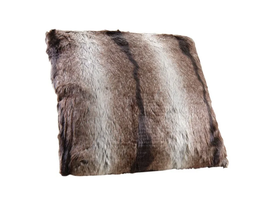 Coussin imitation fourrure 45 cm