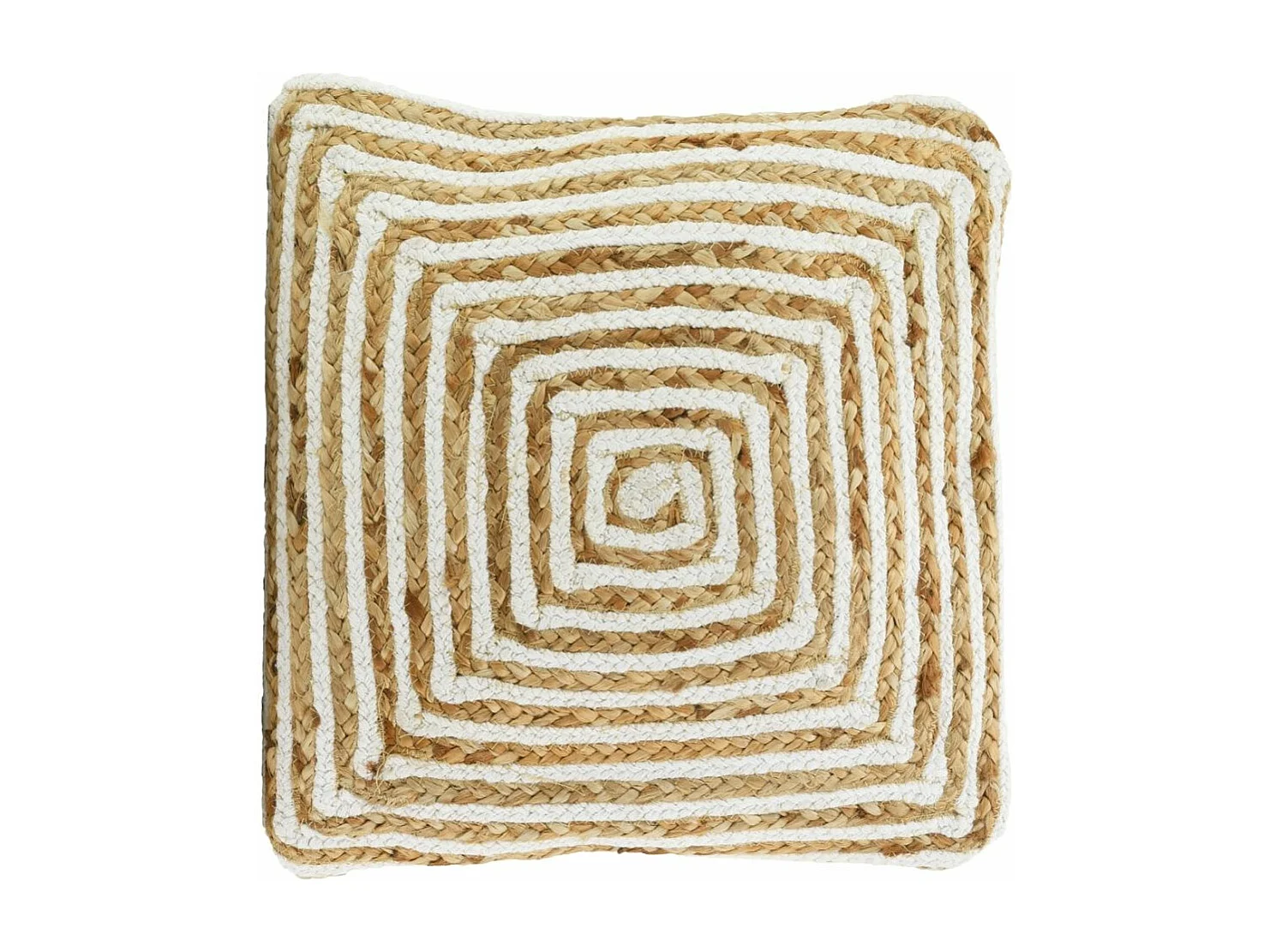 Cuscini con motivi di iuta e cotone (set di 3)