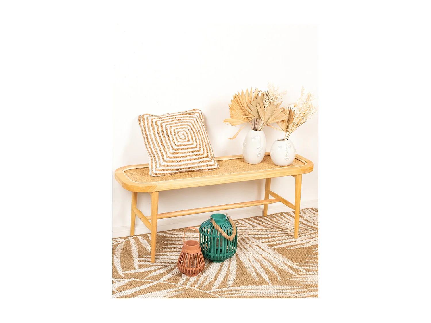 Cojines de yute y algodón (juego de 3)