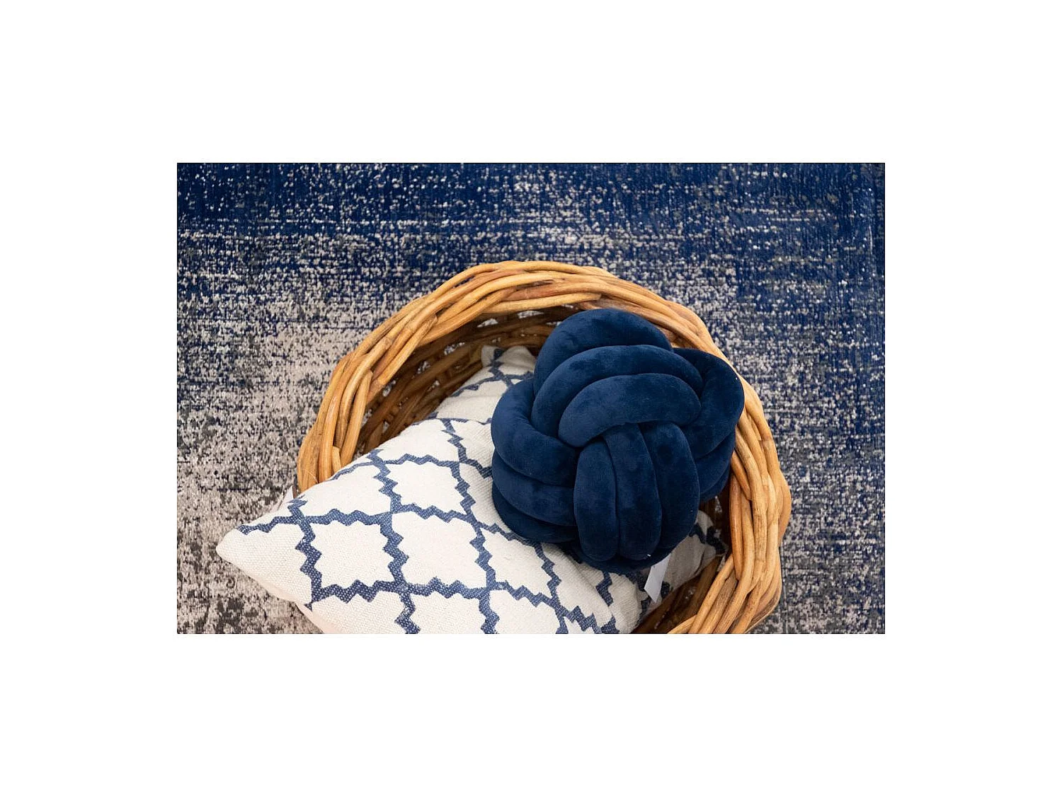 Coussin en velours Noeud 25 cm