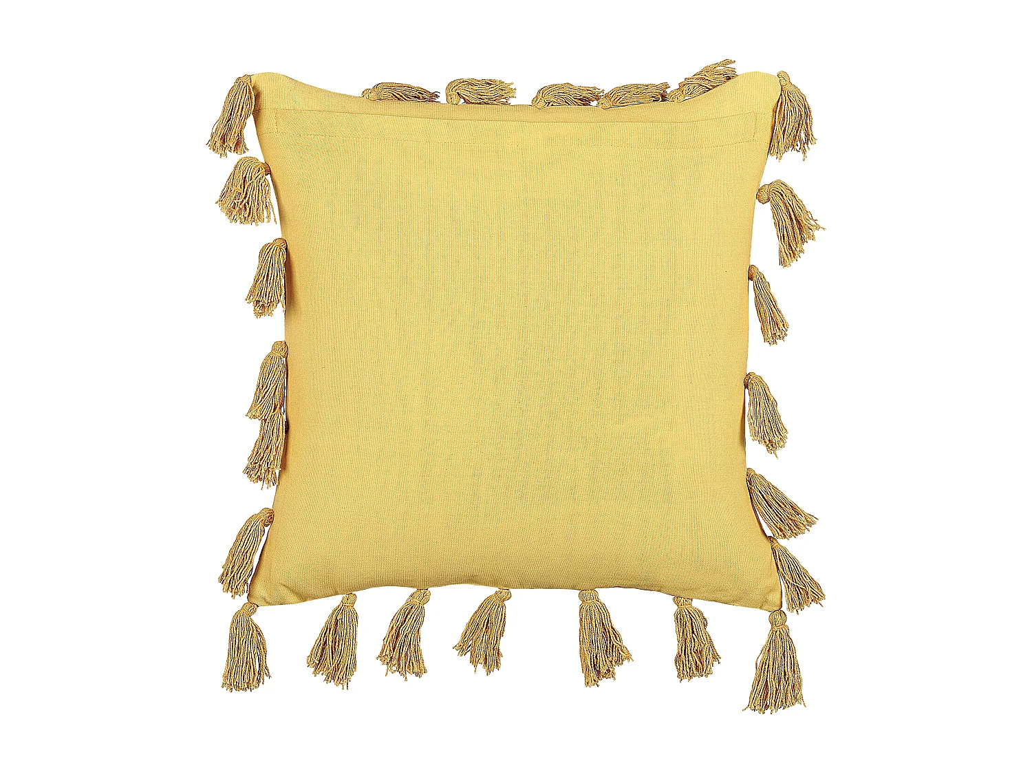 Set van 2 decoratieve kussens LYNCHIS Katoen 45 x 45 cm Geel Effen