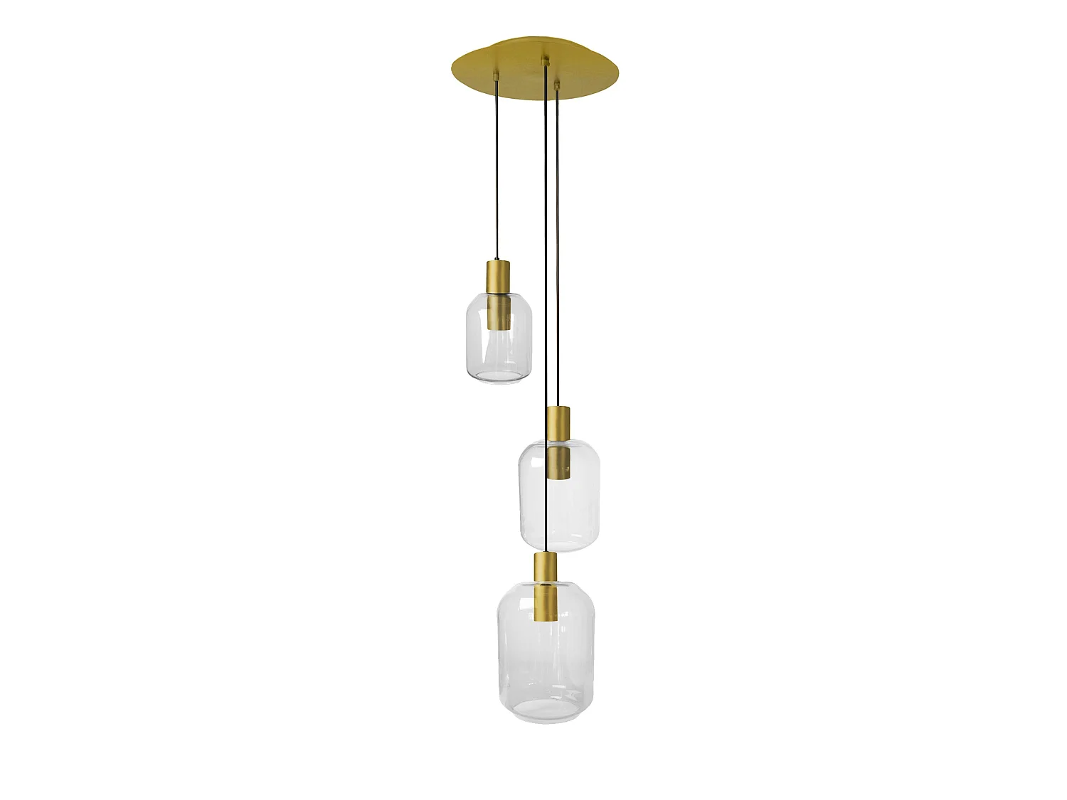 Lustre TOSEL ,métal,Doré ,H100xD60xP60 cm