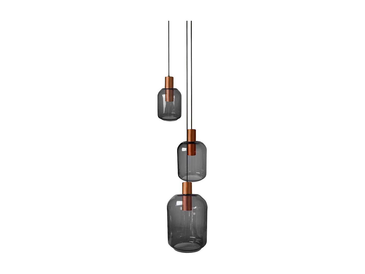Suspensão TOSEL  SVALBARD SMB vidro conjunto lilás D60 x  H100  cm