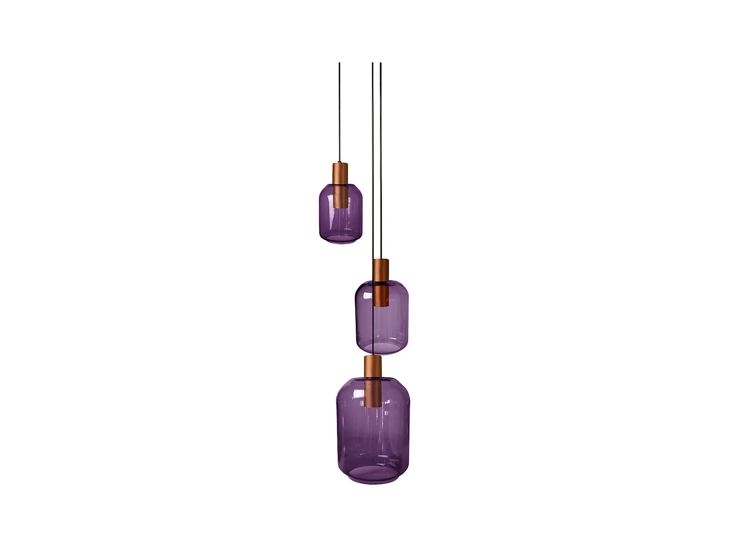 Lustre TOSEL ,métal,Violet ,H100xD60xP60cm