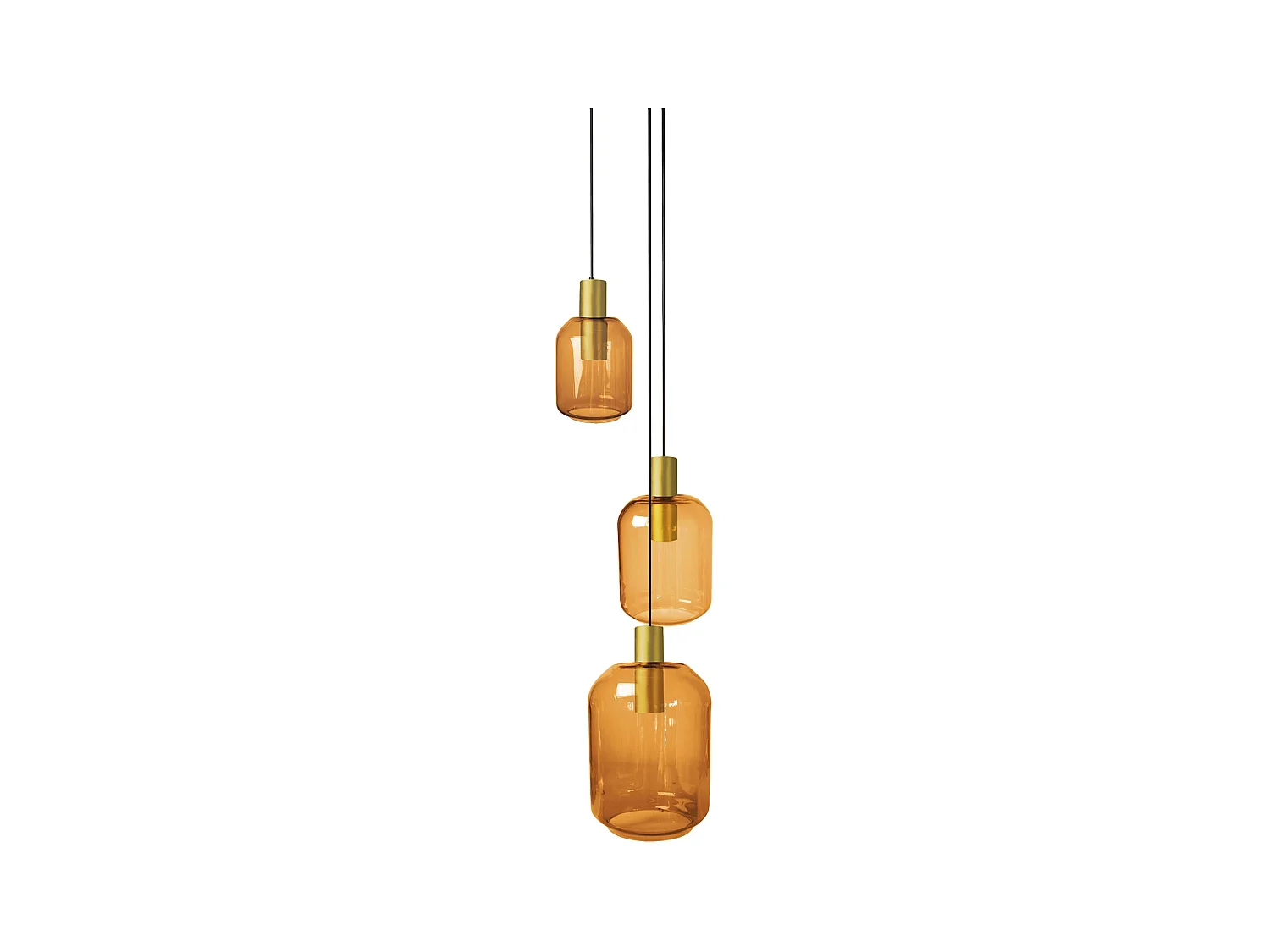 Lustre TOSEL ,métal,Jaune , H 100xD60x P 60cm