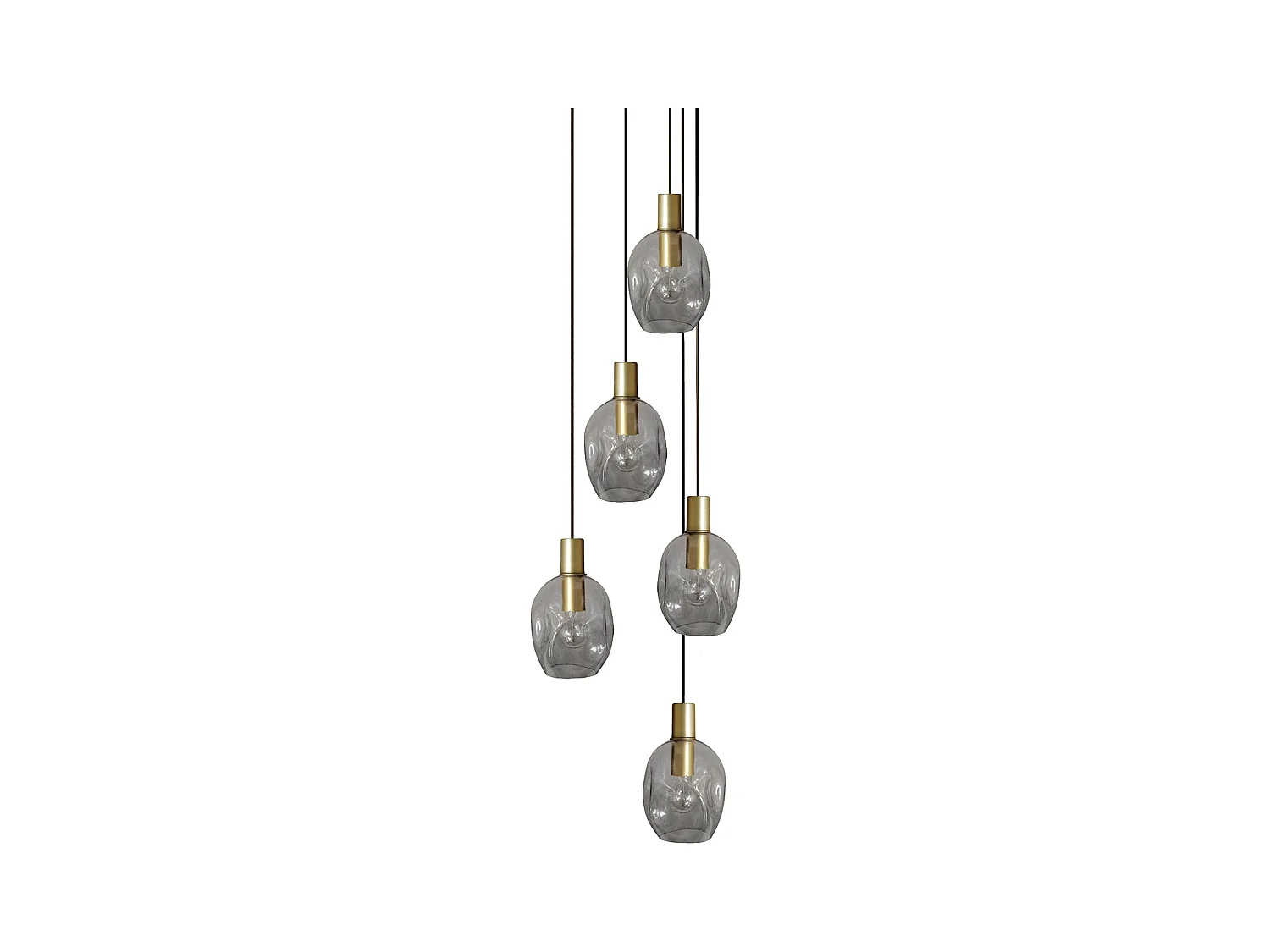 Lustre TOSEL ,métal,Gris , P 100xD60xD H cm