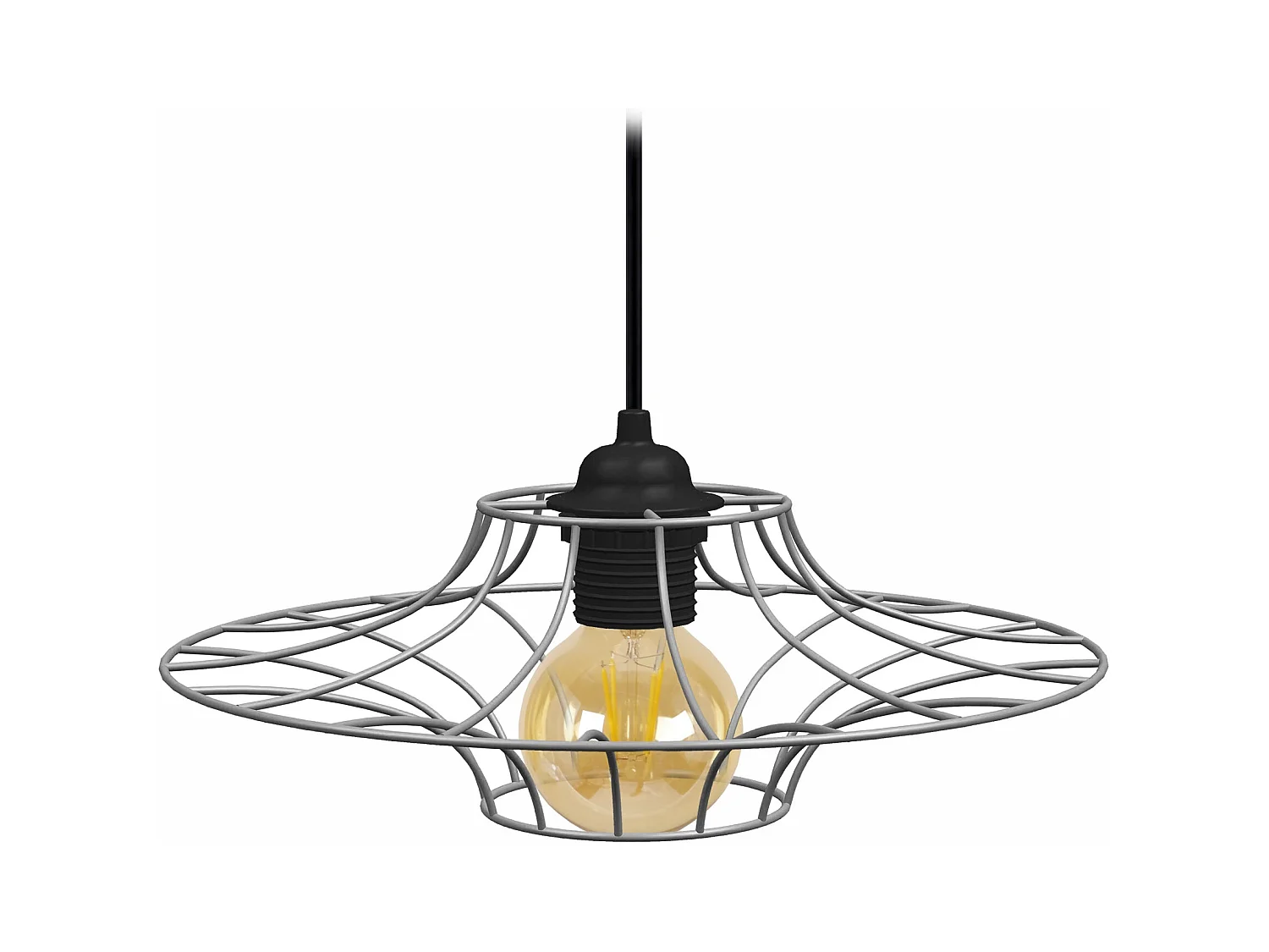 Suspension TOSEL ,métal,Aluminium,H70xD 30x P 30cm