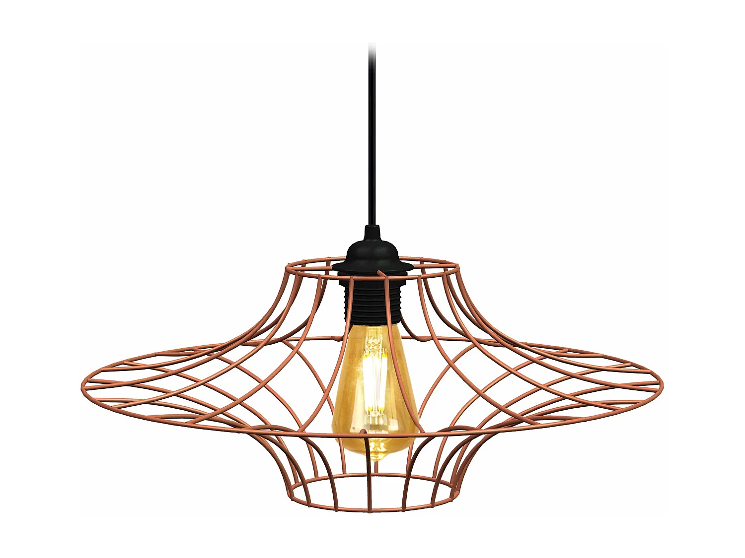 Suspension TOSEL ,métal,Cuivre ,H76x D40xP40cm