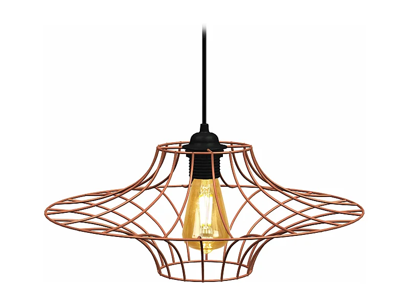 Suspension TOSEL ,métal,Cuivre ,H76x D40xP40cm