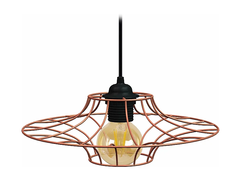 Suspension TOSEL ,métal,Cuivre ,H 70x D30xP30cm