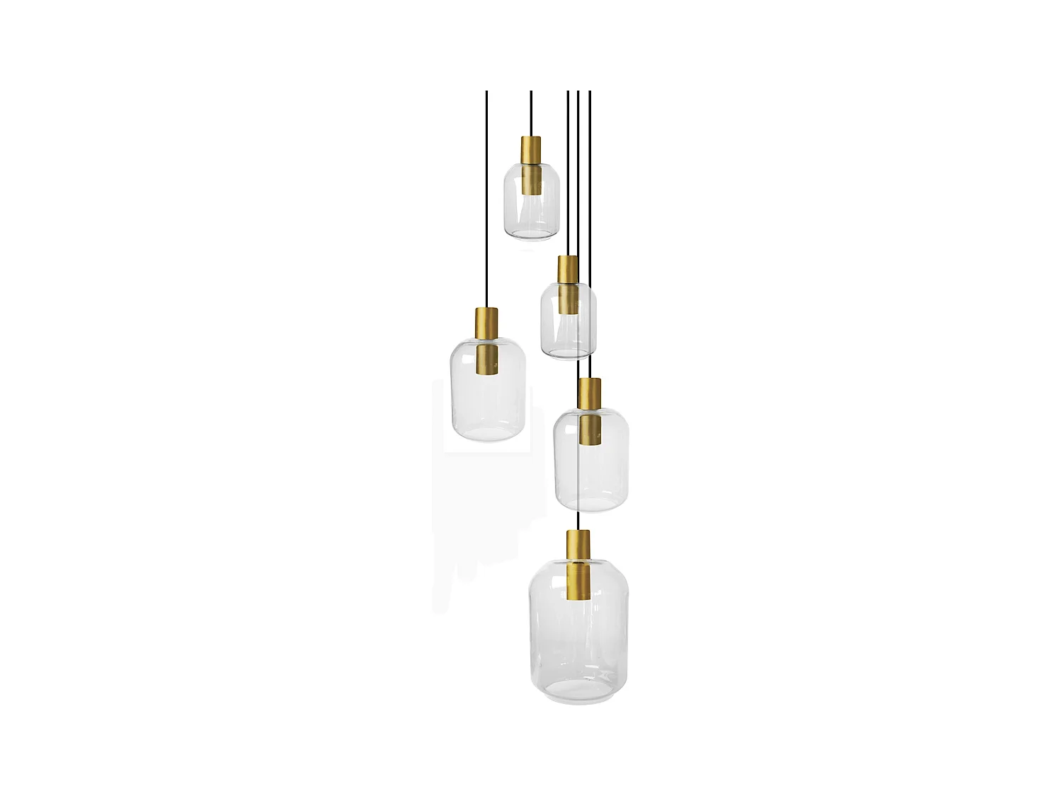 Lustre TOSEL ,métal,Transparent ,H 100x D60xP60cm
