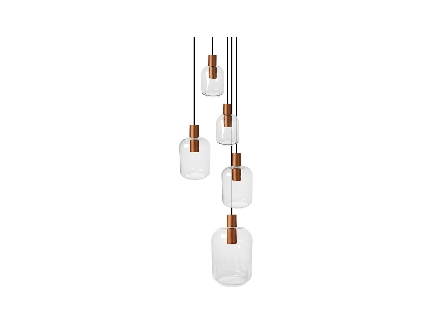 Lustre TOSEL ,métal,Bronce,H 100x D60xP60cm