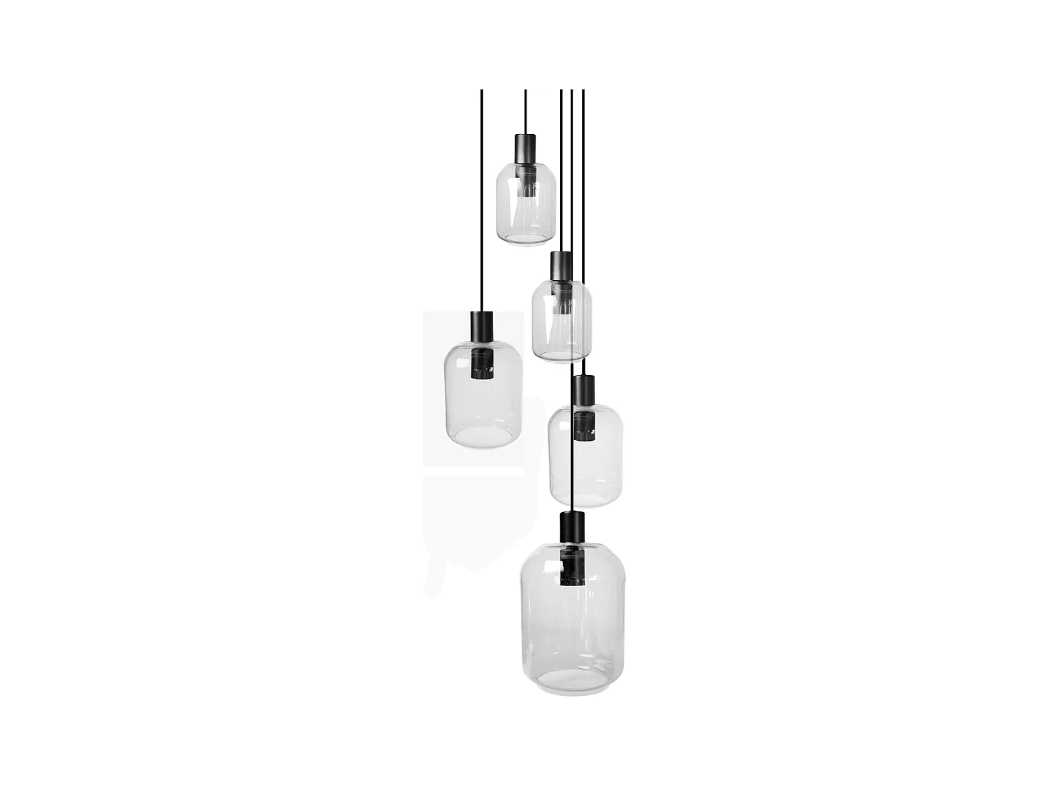 Lustre TOSEL ,métal,naturel, H 100xD40x P 40cm