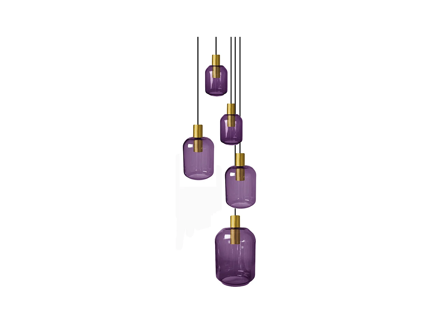 Lustre TOSEL ,métal,Bronce,H100xD 60x P 60 cm
