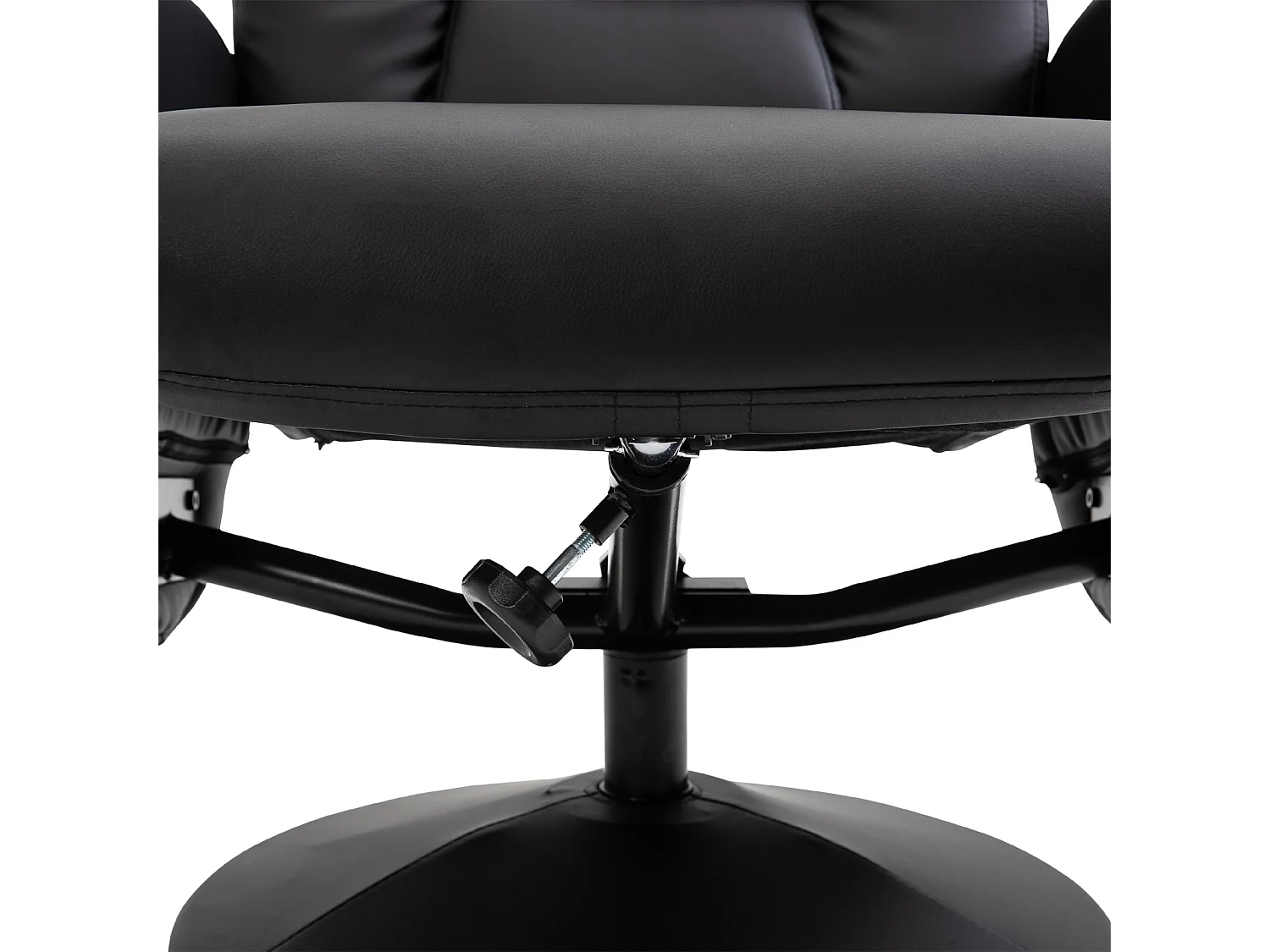 Sillón reclinable otomana negro 81x81x105 cm HOMCOM