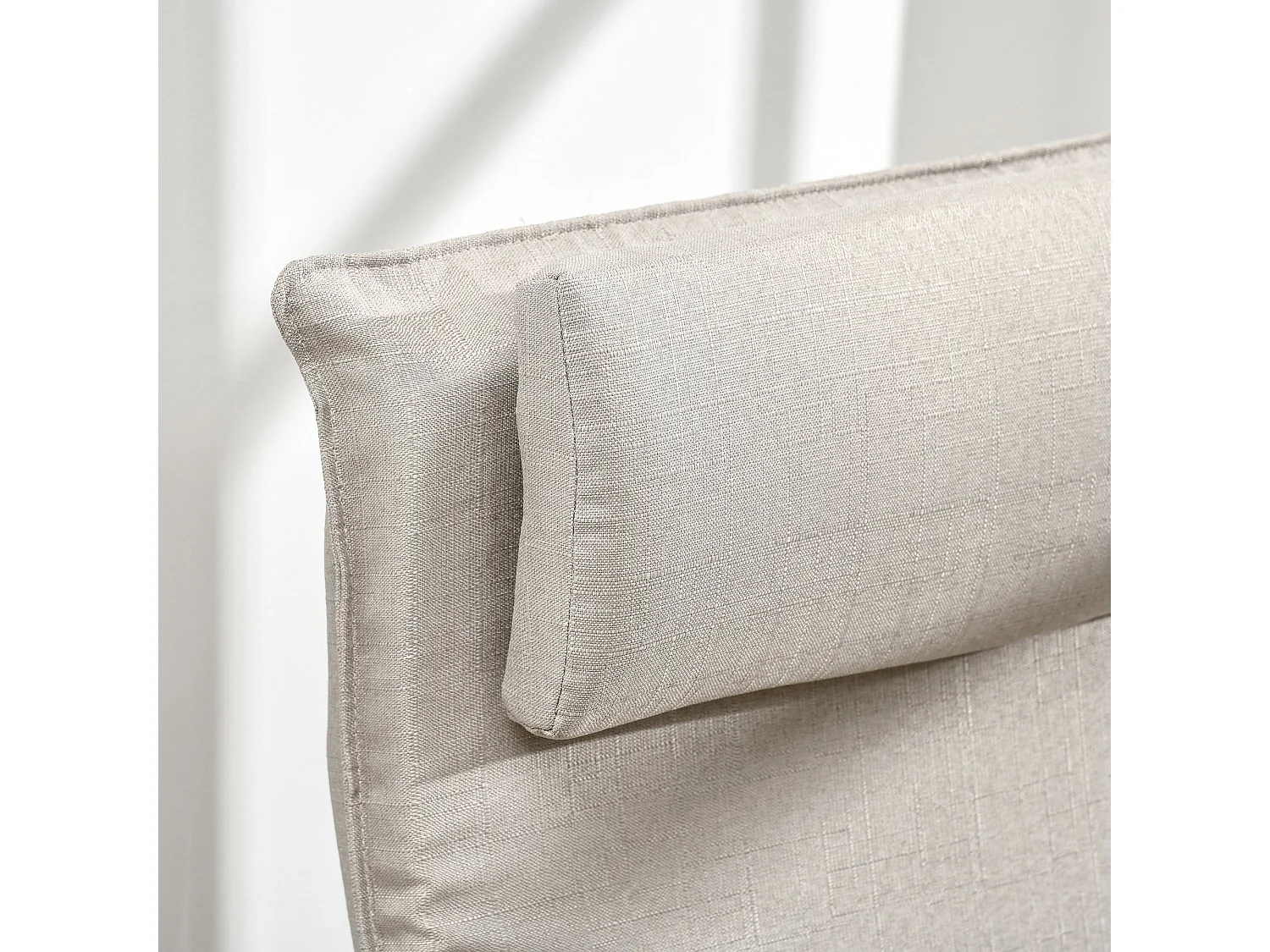 Mecedora con reposapiés gris 67x69x100 cm HOMCOM