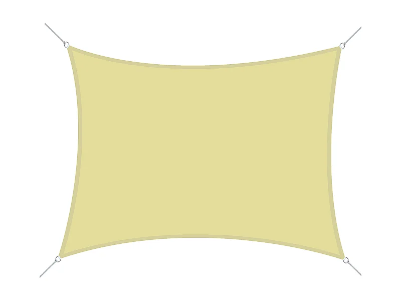 Toldo de vela rectangular arena 400x600 cm Outsunny