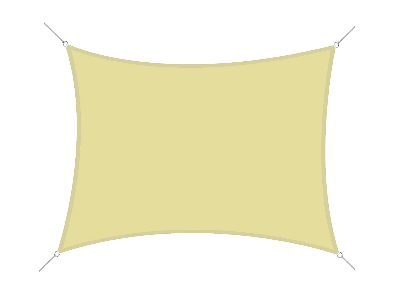 Toldo de vela rectangular arena 400x600 cm Outsunny