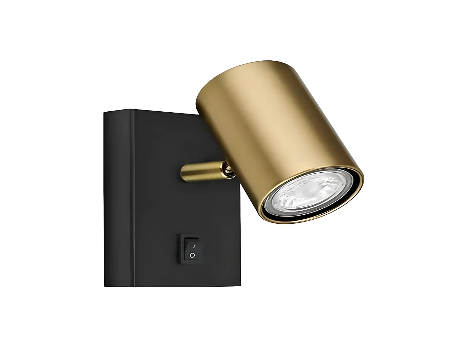 Applique murale de 1 projecteur modèle PAROS noir ALEMAR