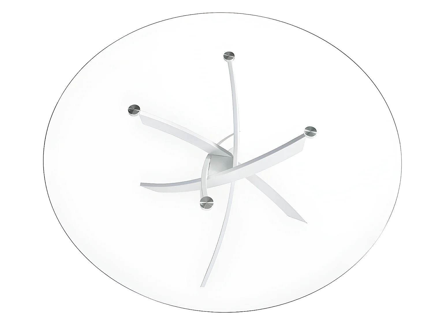 Table à manger ronde en verre 1138 ANGEL CERDA