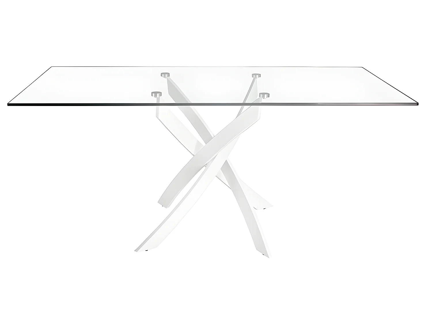 Table de salle à manger rectangulaire en verre 1138 ANGEL CERDA