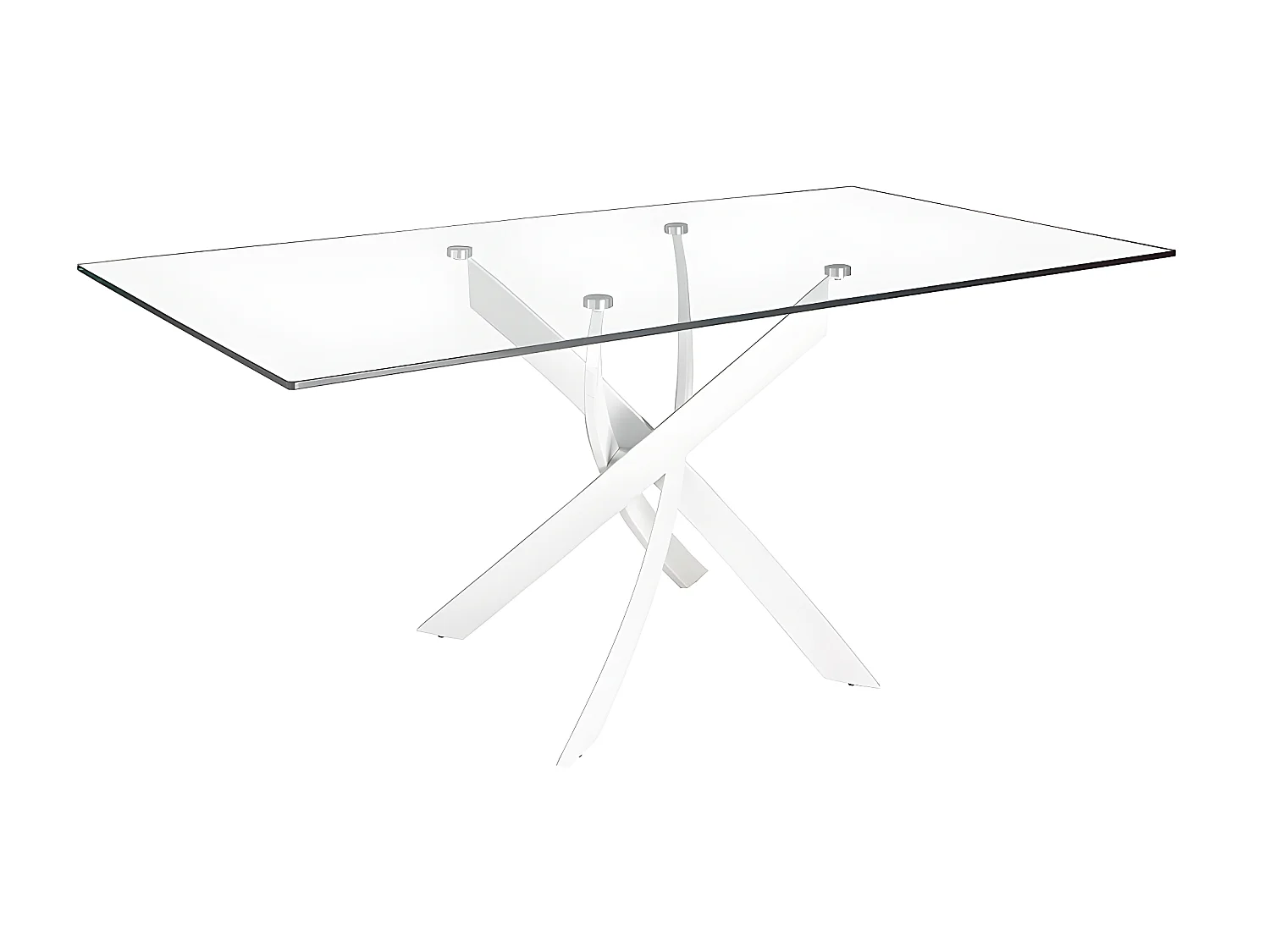 Tavolo da pranzo rettangolare in vetro 1138 ANGEL CERDA